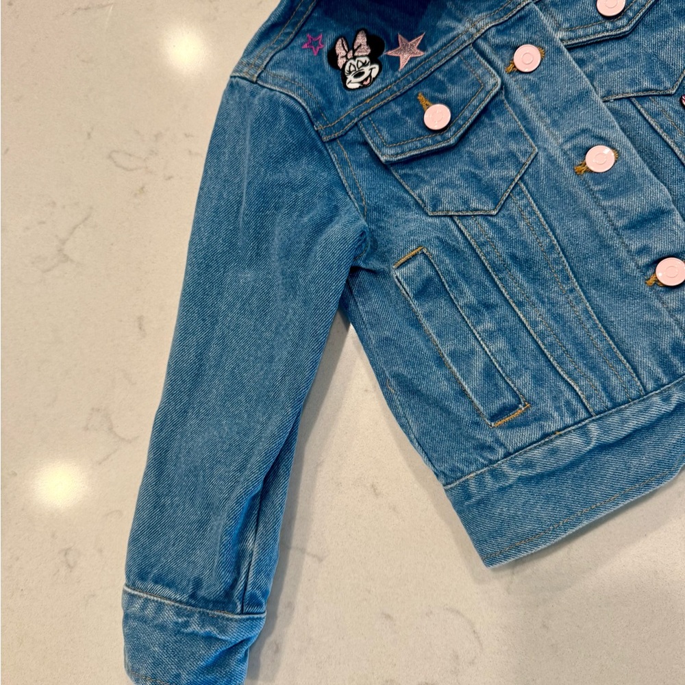 Disney Minnie Mouse denim jacket 3T - Picture 4 of 8